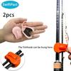 2pcs Multi-Functional Rod Holder, Lure Fishing Rod Binding Clip, Raft Rod Holder, Pier Fishing Rod Protective Cover