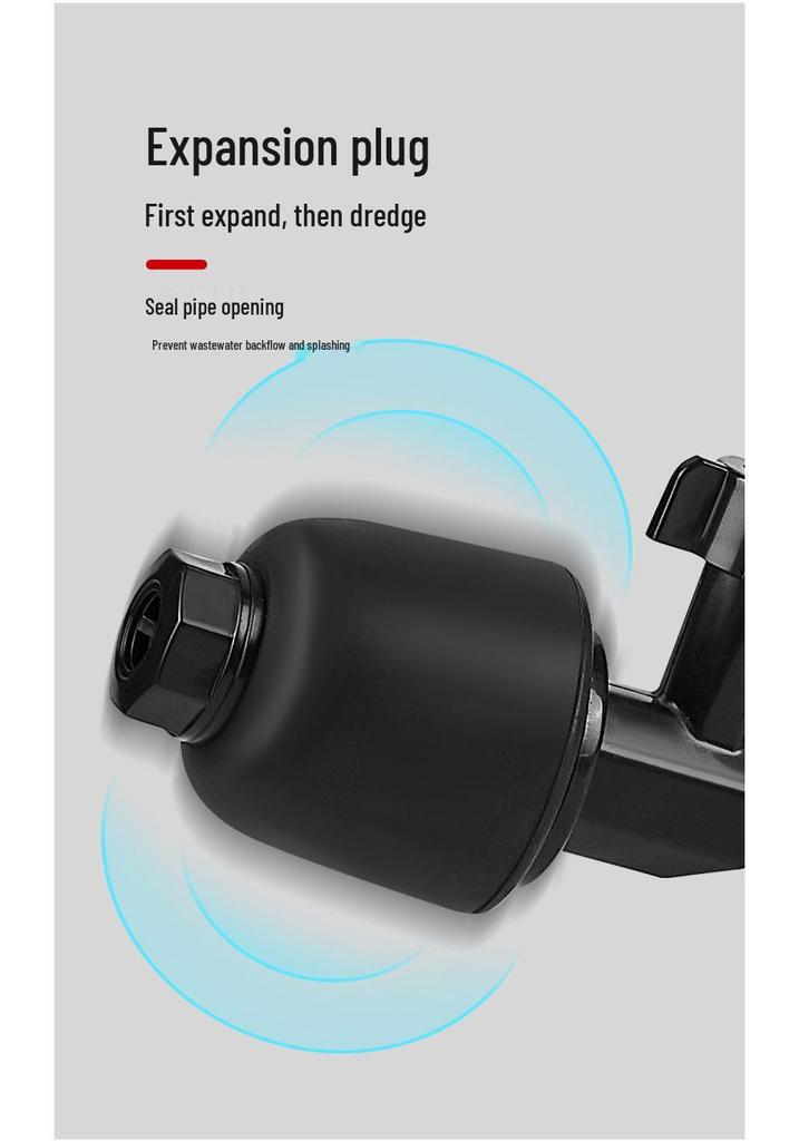One-Shot Drain Unblocker for Toilets, Sewers, and Kitchen Floors