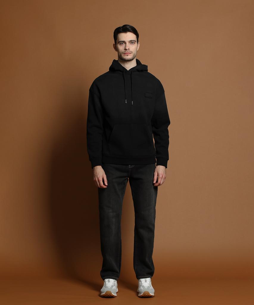 PANICALE Black Brushed Gradient Hoodie