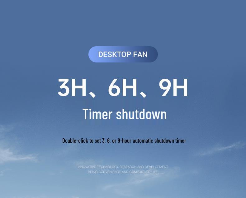 3-in-1 Digital Display USB Charging Multi-functional Air Circulator: Table, Standing, Wall-mounted, Clip-on Fan for Dormitory or Office