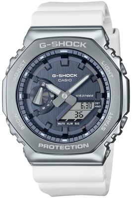 Casio PRECIOUS HEART SELECTION Metallbeschichtete Uhr Weiß G-Shock GM-2100WS-7AJF Herren
