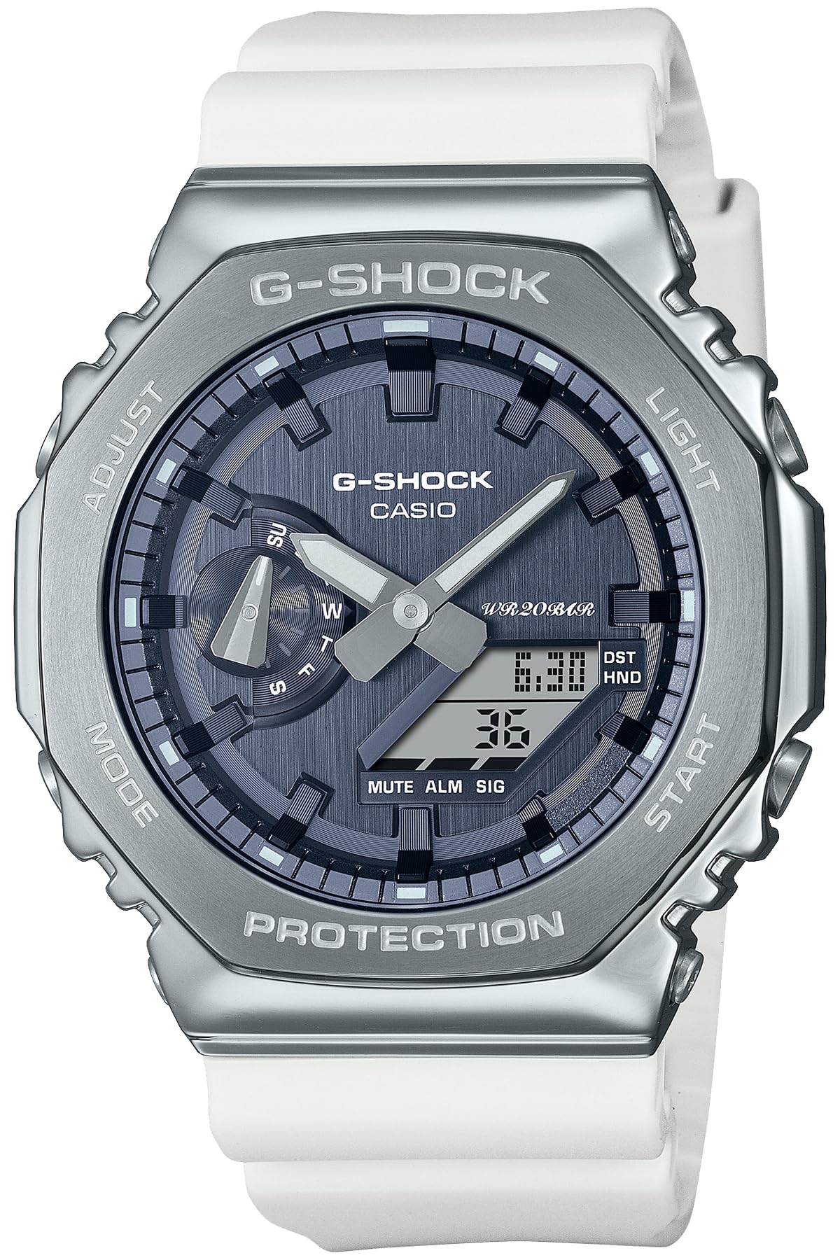 

[Casio] Часы G-Shock [Официальный японский продукт] PRECIOUS HEART SELECTION С металлическим покрытием GM-2100WS-7AJF Мужские Белые
