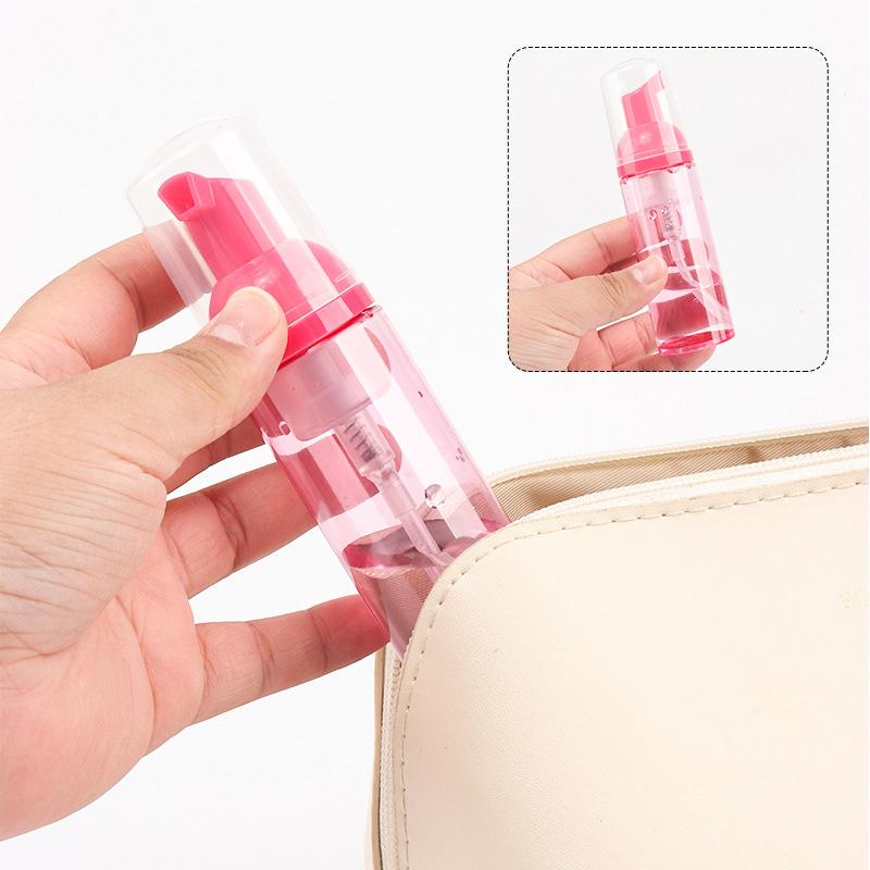 1Pcs 60Ml Foam Pump Bottle Lash Shampoo Bottles Travel Foam Pump Bottle Empty Plastic Refillable Reusable Mini Soap Dispenser