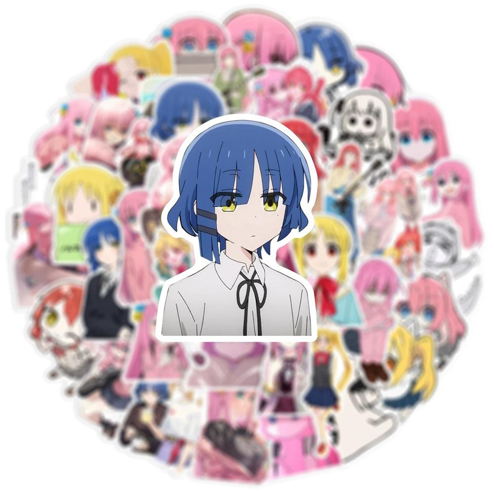 10/30/50pcs Cute Anime BOCCHI THE ROCK! Stickers Music Girl Gotoh Hitori Decals DIY Stationery Helmet Laptop Waterproof Sticker