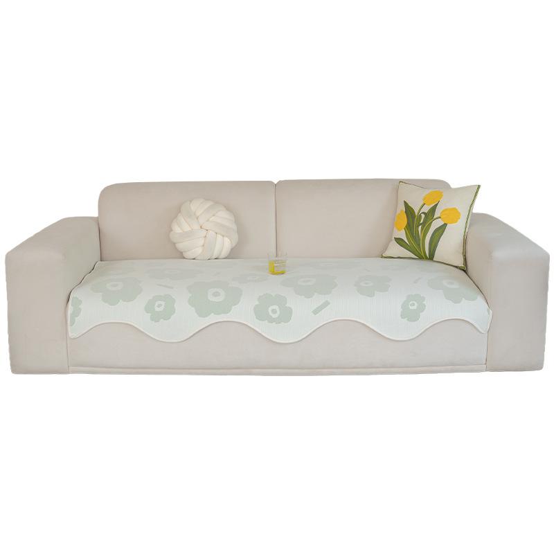 Summer Cool Ice Silk Sofa Cushion  New Small Fresh Seat Cushion Summer Cold Doudou Mat Non-Slip Seat Cushion