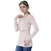 Ultra-Soft Modal Maternity Top Long Sleeve Nursing Sleepwear Pregnant Women Plus Size