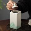 Hand-painted Distant Hill Ceramics Tea Jar Organizer Moisture-proof Zen Storage Tank Containers Tea Caddy Tableware Decoration