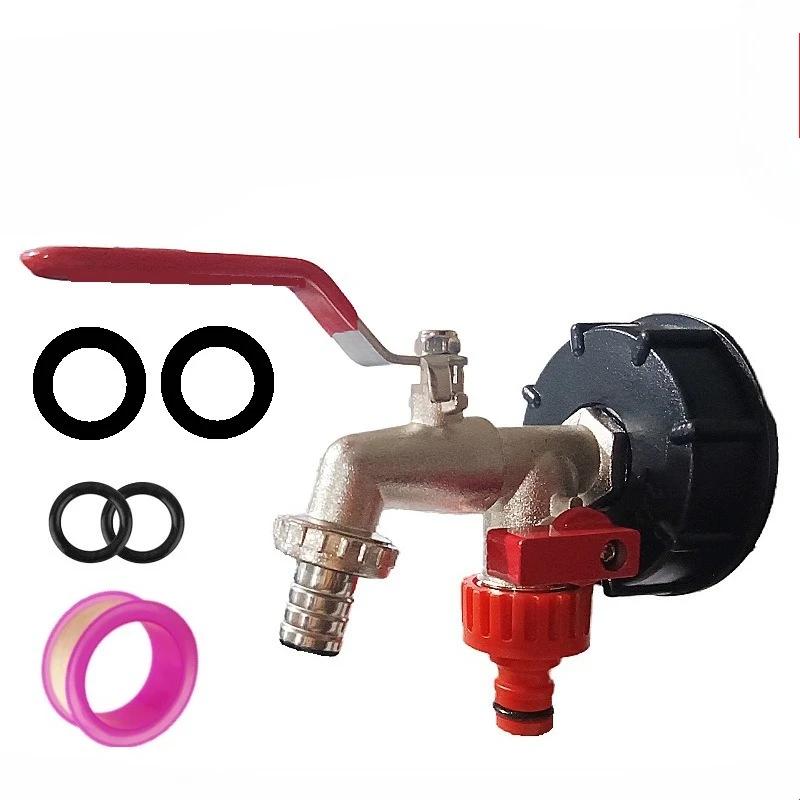 

1/2 Garden Zinc Alloy Faucet One In Two Out Dual Mixed Outlet Zinc Alloy Faucet