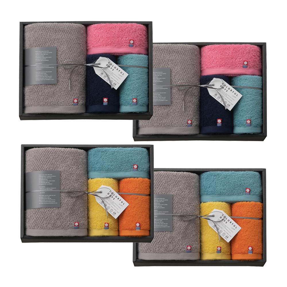 

CONCENT Imabari towel COLORFUL DAYS CL2550 towel x face towel x hand towel x (bath 4, 8, 4)