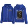 Singer Cazzu Latinaje Music Album Graphic Zip Up Hoodie Men Women Fashion Jacket Vintage Zipper Sweatshirt