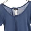 Y's Made In Japan Short Sleeve Asymmetry T-shirt 2 Navy System Men's Used
