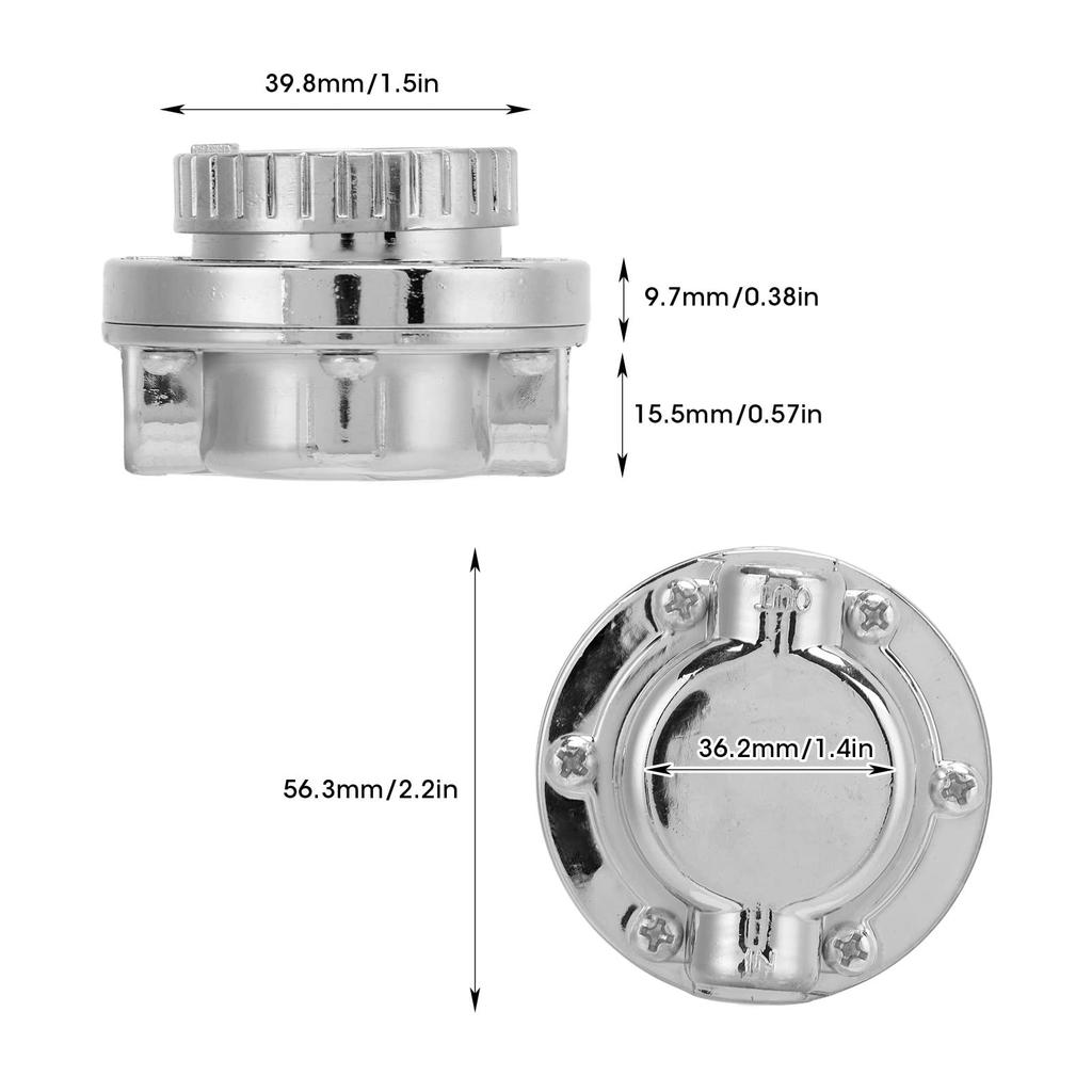 Manual 5 Psi Adjustable Fuel Regulator Kit for Carburetor Engines with 8mm/0.3" Fittings, Perfect for General Purpose Vehicle Modification