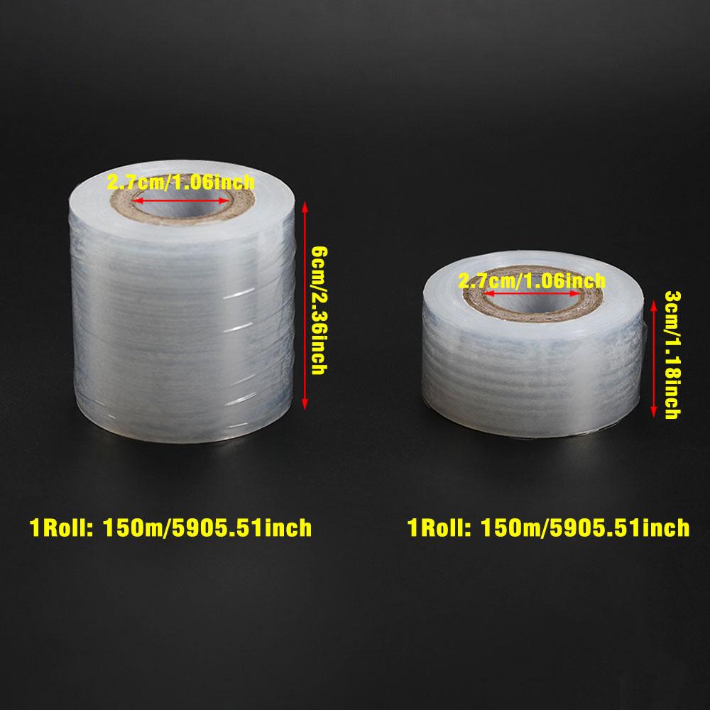 4Rolls Mini Stretch Film for Fishing Tackle Wrap | Clear Self-Adhesive Packing Film for Fishing Gear Organization & Storage