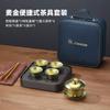 Portable Titanium Travel Tea Set With Gaiwan Teacups Lightweight Outdoor Camping Gift Lovers