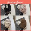 Trendy Chic Soft Black Pink White And Brown Backpack For Middle School Students