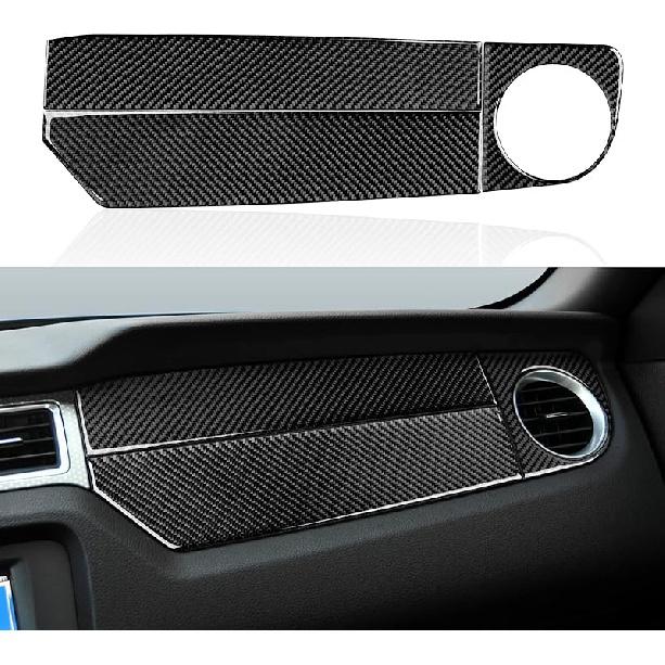 Car Carbon Fiber Decorative Cover Suitable for Ford Mustang 2009 2010 2011 2012 2013 2014 Accessories Door Baffle Sticker