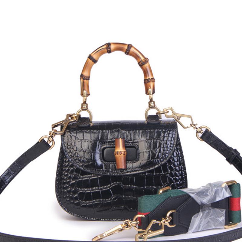 

Женская сумка из бамбуковой кожи в стиле ретро - оригинальная ручная работа, реплика дизайна Small