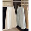 Lazy Wind Elastic High Waist Fluffy Bud Skirt Women's Spring New A-shaped Loose Medium and Long Lantern Skirt