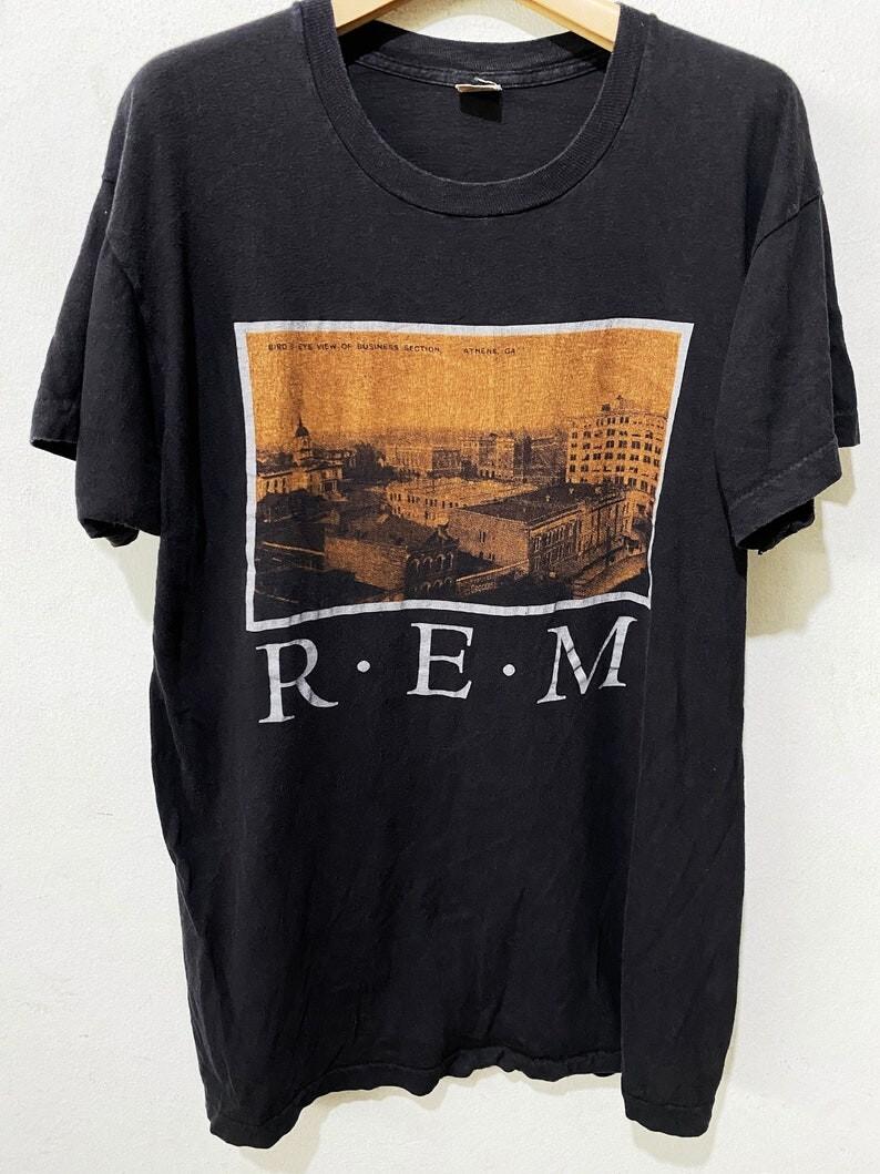 REM rock band unisex classic style t-shirt TE1519 M