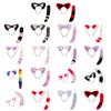 Cat Ears Headband and Faux Tail Keychain Elegant Cosplay Accessories Stylish Pendant for Handbag Backpack Decoration