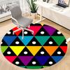 1pc Colorful Pattern Chair Carpet for Office, Non-slip, Soft and Durable Office Rug for Interior Decoration, Perfect for Office Yy260313032