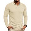 Men S Long Sleeve Vintage Plus Size Polo Shirt Jacquard Casual Top