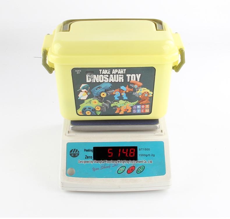 Boy's Dinosaur Building Set with Electric Drill and Nuts