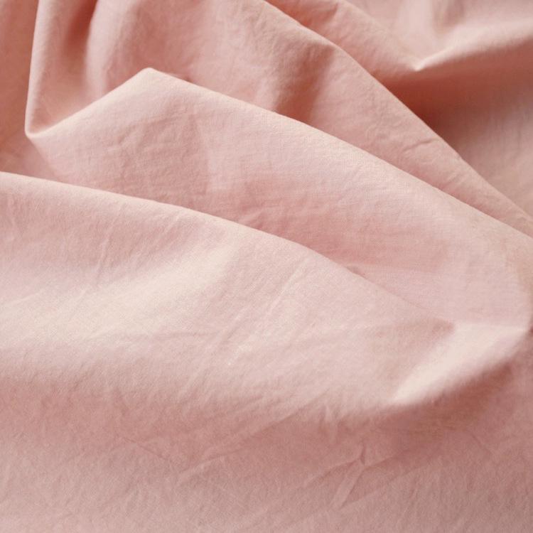 Pure Cotton 40-Count High-Density Washed Wrinkle Shirt Fabric for Kids - Spring/Summer Plain Weave Dress Material