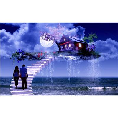 Πλήρης ζωγραφική με διαμάντια 5D Diy Diamond Painting Sky room τοπίο Κέντημα Σταυροβελονιά Διακόσμηση σπιτιού Χειροποίητο δώρο