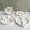 Plaster Concrete Silicone Mold DIY Epoxy Resin Jewelry Storage Tray Display Plate Cute Owl Heart Shape Fish Clover Shape
