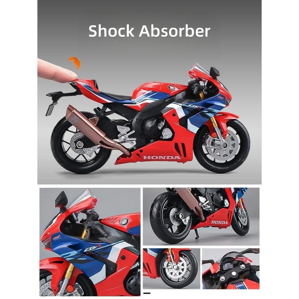 1/12 Scale Honda CBR 1000RR Fireblade Toy Motorcycle RMZ City Diecast Metal Model 1:12 Racing Miniature Collection Gift for Boy Kid