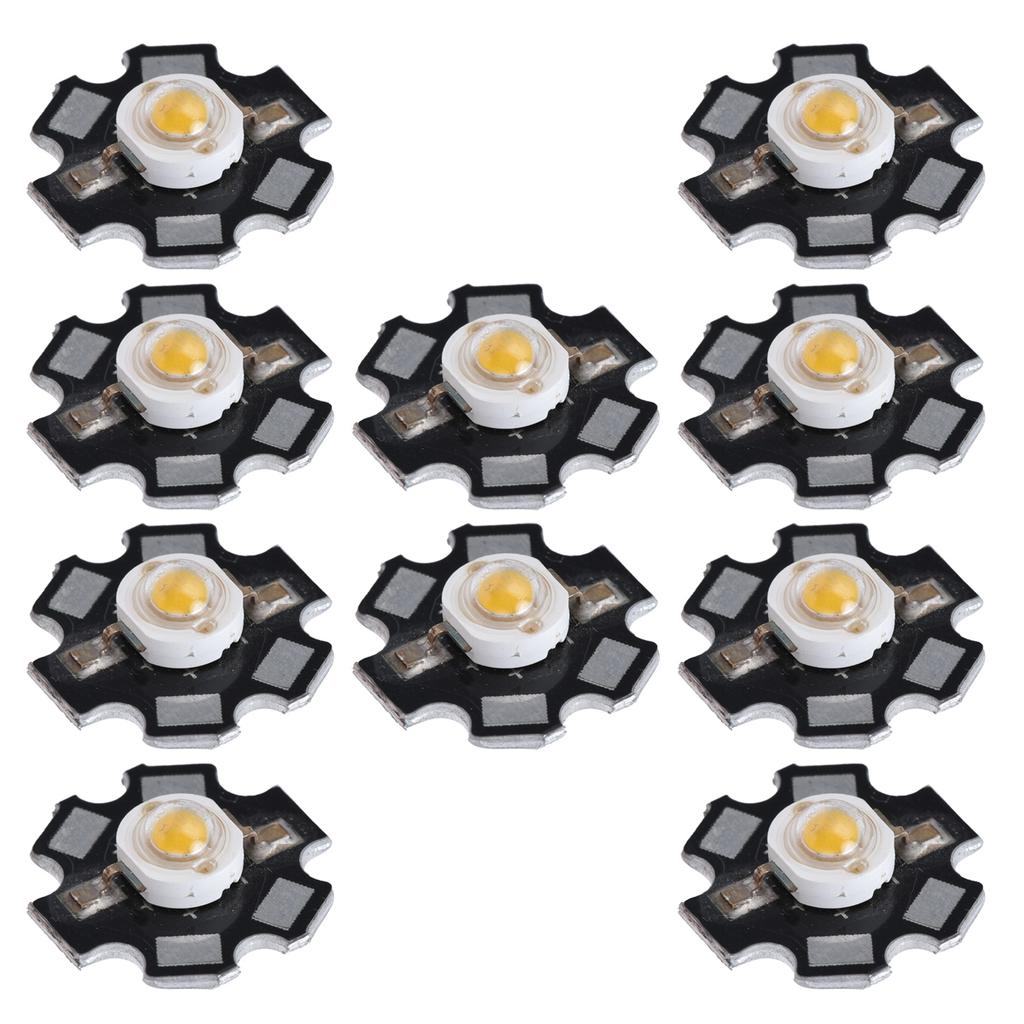 10Pcs Ultra Bright LED Chip 3V DIY Light Beads for Ceiling Light Downlight Flashlight Table