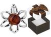 Silver Pendant Flower With Amber Small Openwork Pendant Little Flower 925