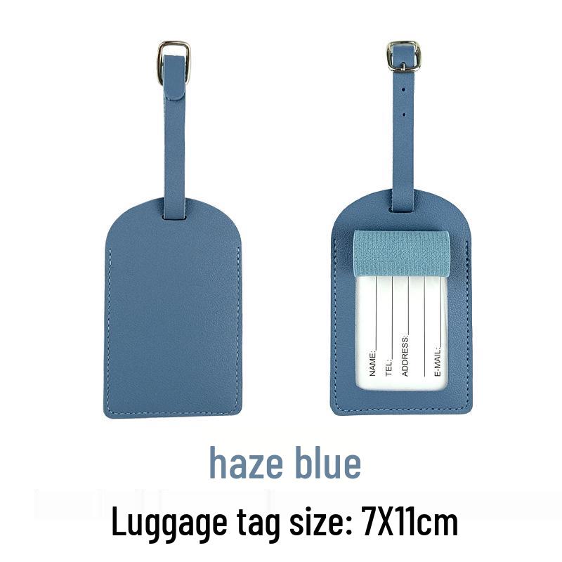 Customizable PU Leather Passport Holder & Luggage Tag Set with Paper Card Inclusion