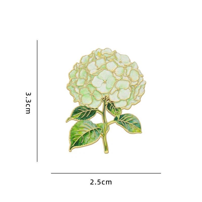 1/4Pcs Elegant Botanical Enamel Flower Pins Assorted Plant Lapel Brooches For Women Clothing Accessories