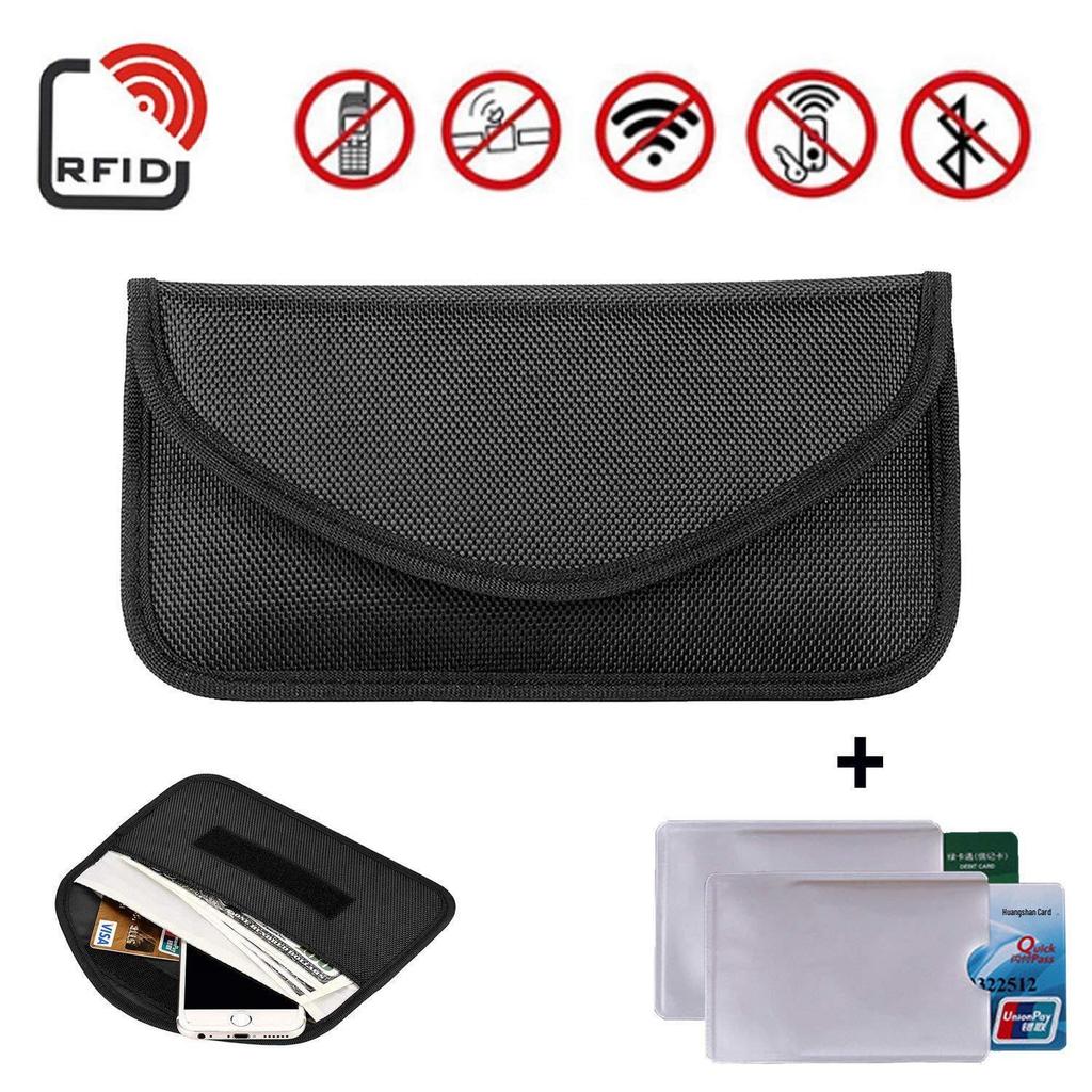 Mobile & Key Signal Shielding Bag - Anti-Radiation, RFID Blocking, Card Holder