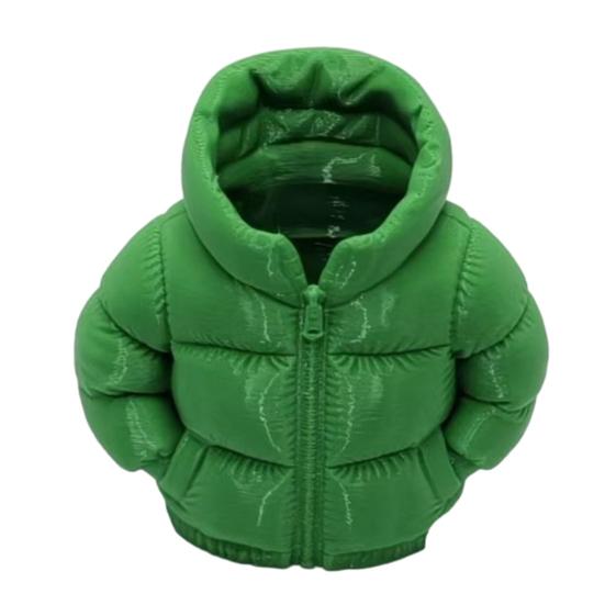 3D Printed Down Jacket Pen Holder, Funny Puffer Jacket Pencil Holder, Creative Desk Organizer for Office Supplies, Cute Stationery Holder for Desk,