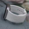 Compatible Silicone Apple Watch S10 Strap: Adjustable, Fashionable Embossed Band