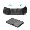Tri-Fold Bluetooth Keyboard with Touchscreen for iPad & Laptop Business Use - Portable & Rechargeable.