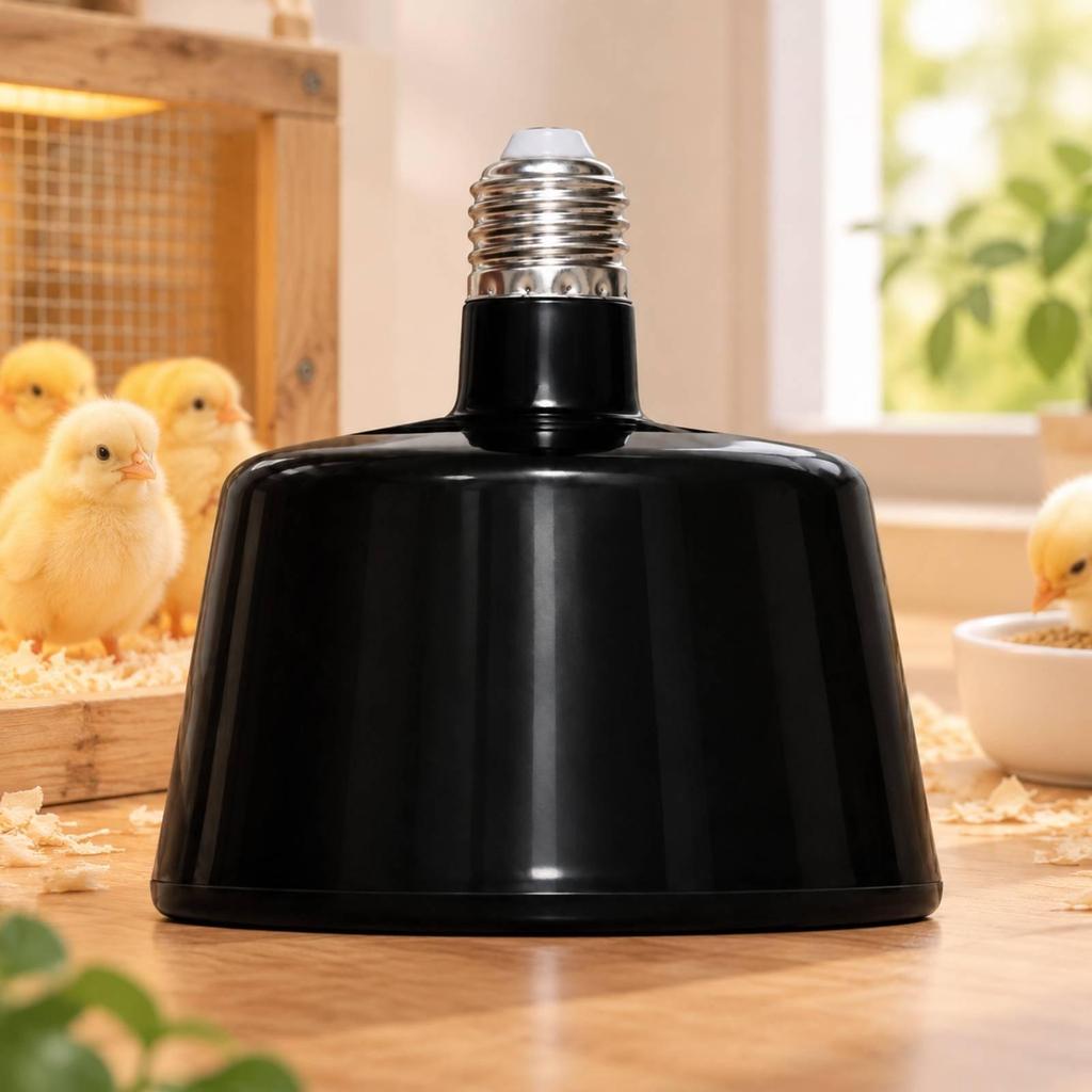 Animal-Heating Lamp with Vented Housing Easy to Install Enclosure Heat