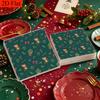 20pcs Disposable Napkins with Christmas Collection Pattern Print for Wedding,Parties,and Daily Use for Thanksgiving Fall Christmas Table Decoration
