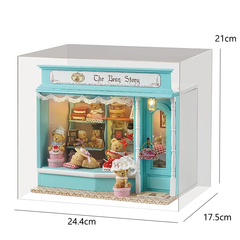 Miniature Doll House Handmade 3D Puzzle Assembly Building Model Kit Creative Room Bedroom Decoration With Furniture Wooden Craft