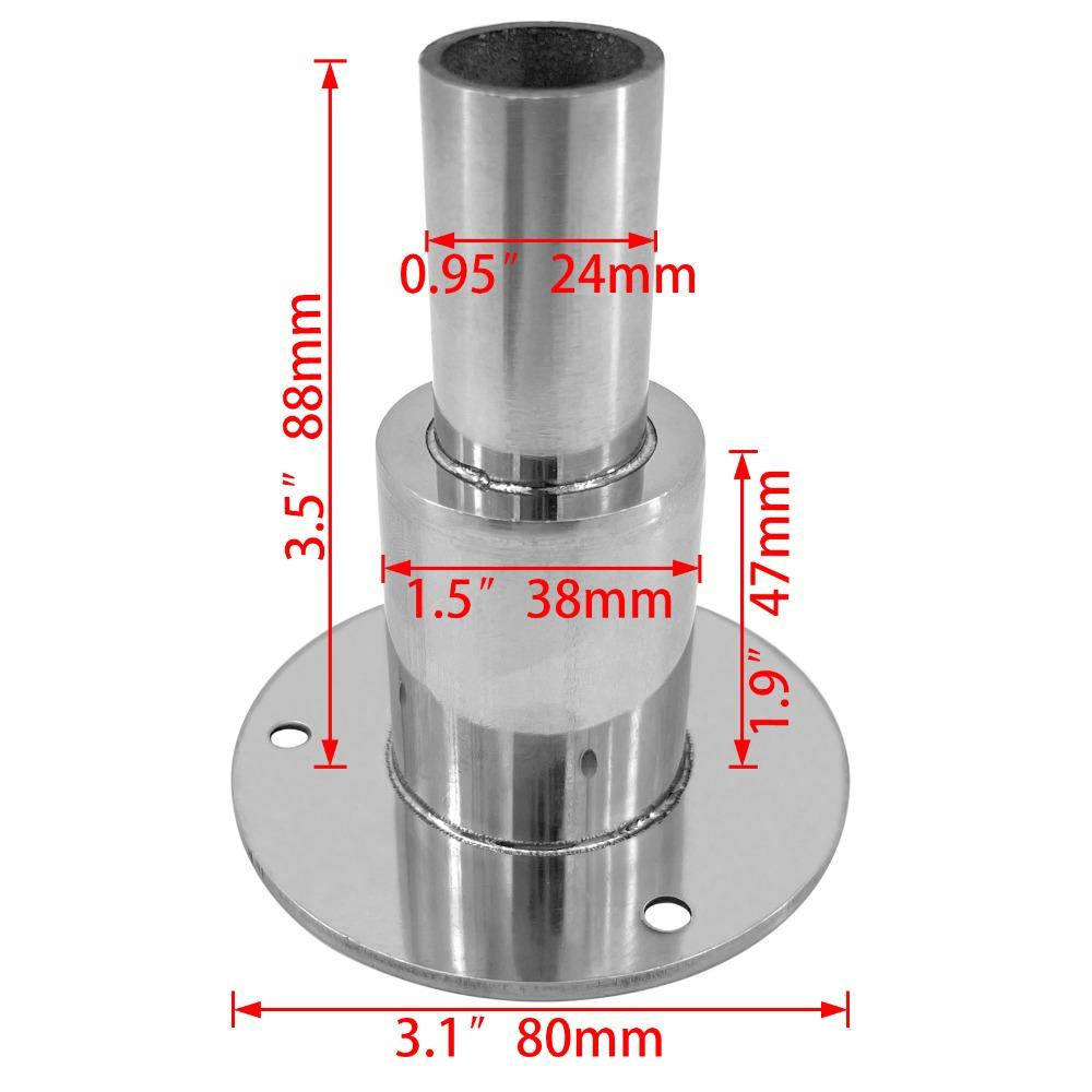 22mm Thru Hull Exhaust Fitting Stainless Steel Hull Skin Fittings Drainage Plug  Vent Heater