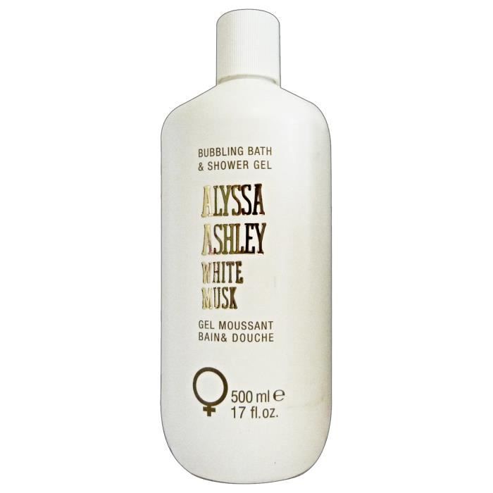 Alyssa ashley white musk douche 500 ml. Savons et cosmétiques