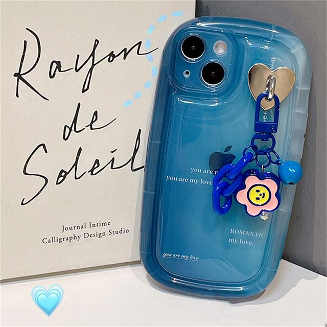 Coreeană drăguță 3d floare de lalele pandantiv Husa de telefon cu săpun pentru Iphone 14 13 12 11 Pro Max X Xr 7 8 Plus husă moale rezistentă la șocuri