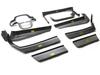 Popular Dry Carbon Fiber Interior Trim Kit for Ford Raptor F150: Includes Steering Wheel, Center Console, Air Vent Stickers