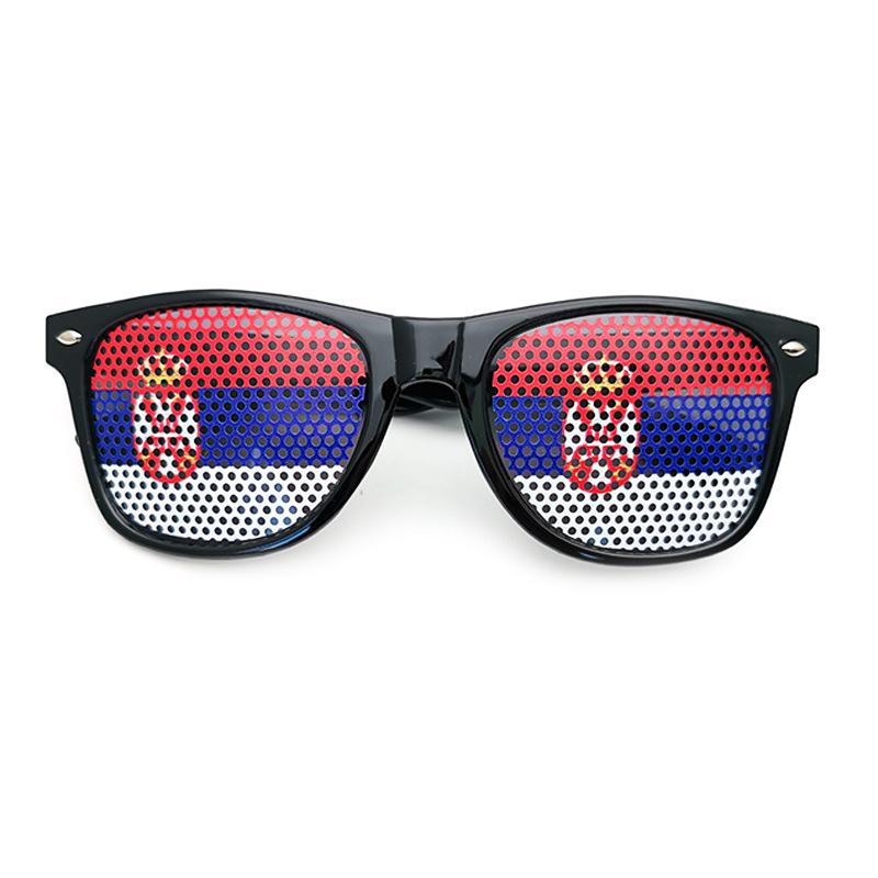 

New Arrival Unisex Black Frame 42 Countries Flag Sun Glasses Spectacles Eyeglasses Pc Frames for Party Women Men Sunglasses MULTI