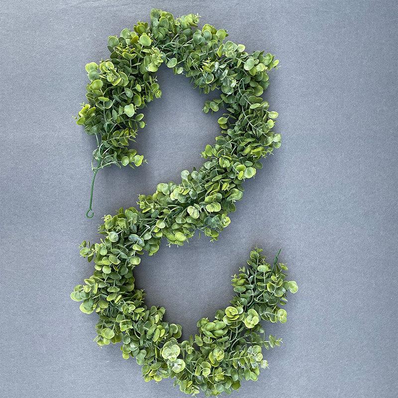 

Искусственный ротанговый денежный лист Искусственный ротанговый домашний орнамент Зеленое растение Имитация эвкалипта