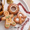 Creative Christmas Cookie Cake Old Man Ice Cream Cone Chef Old Man Donut Gingerbread Man Pendant for Christmas Tree Decoration