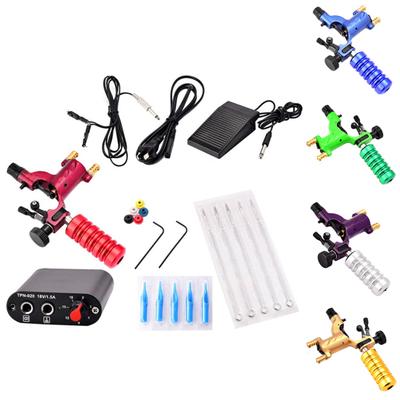 Pro Tattoo Dragonfly Machine Needles Foot Pedal Complete Tattoo Kit for Beginner